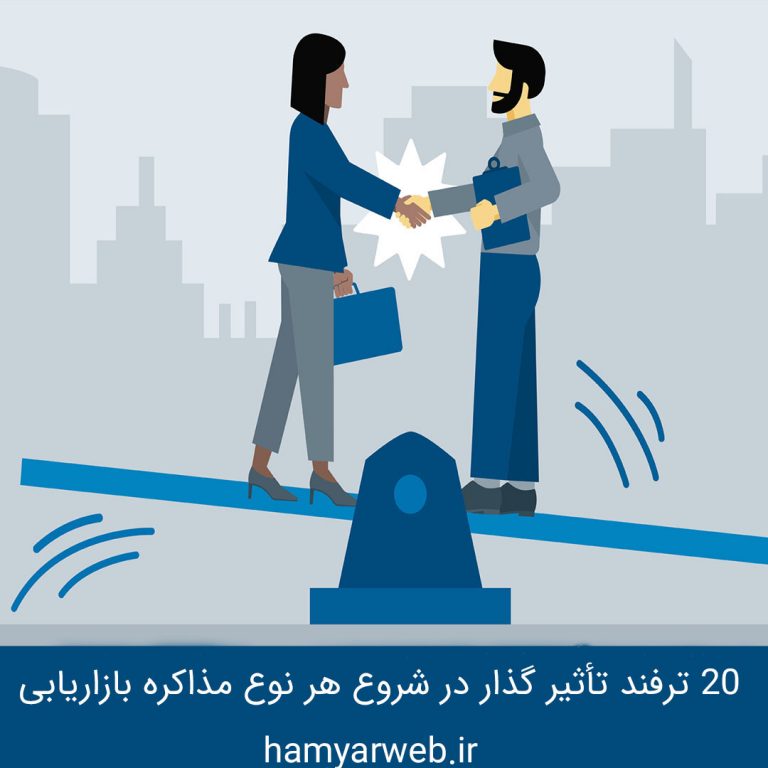 ۲۰ ترفند تأثیرگذار در شروع مذاکره بازاریابی و فروش
