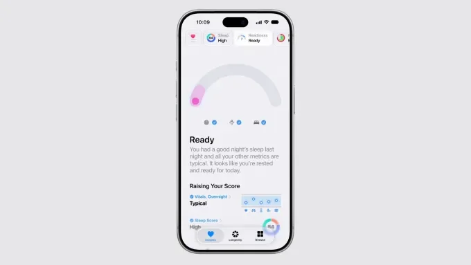 پنل پایش طول عمر و نشانگرهای زیستی در اپلیکیشن Health شرکت Apple