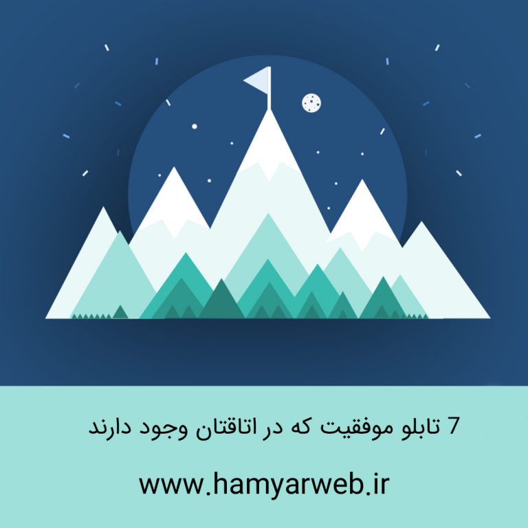 ۷ تابلو موفقیت که باید در ذهن خود نصب کنید